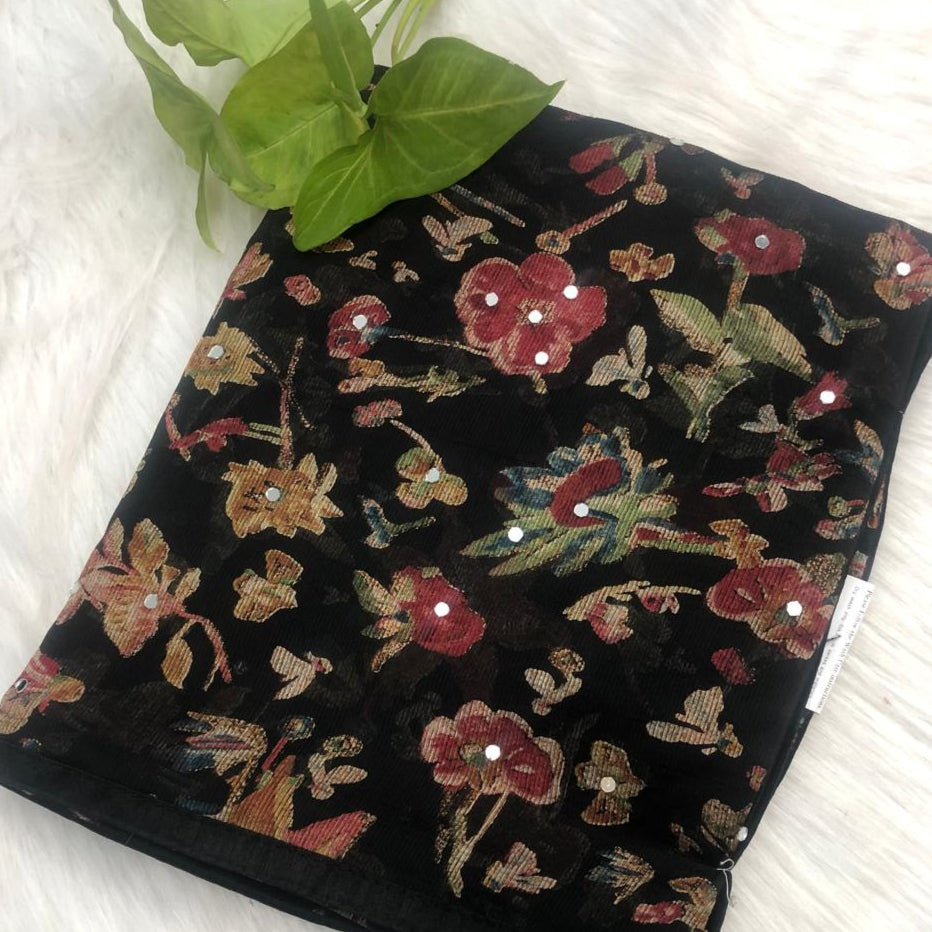 CRAPE SILK SAREE FT 2220
