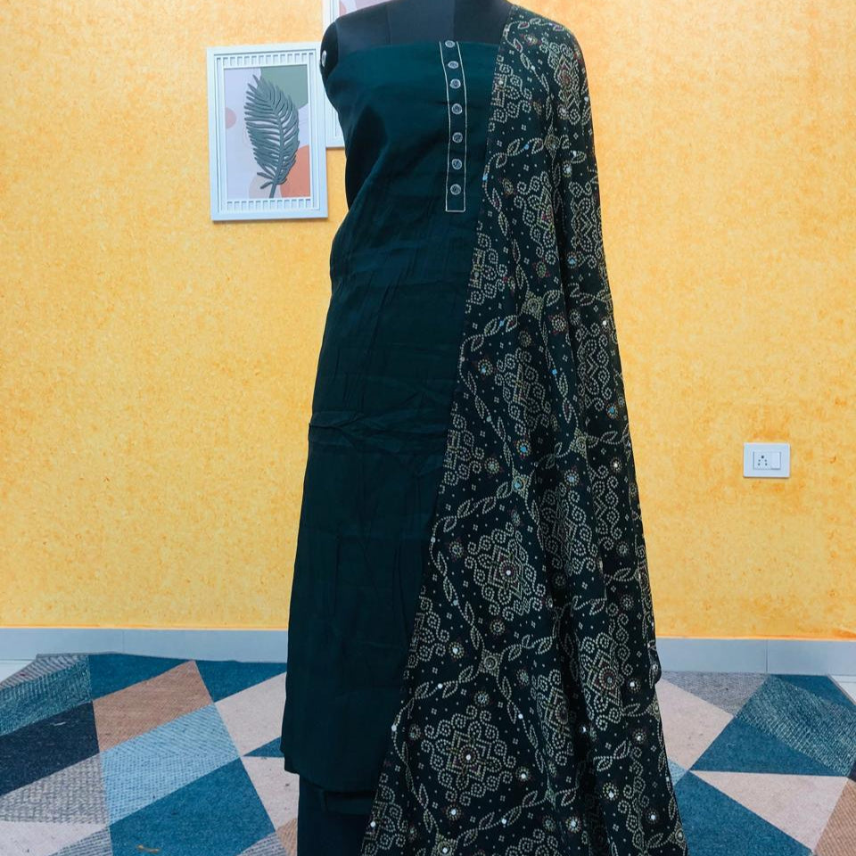 SEMI SILK SALWAR SUIT FT 2221