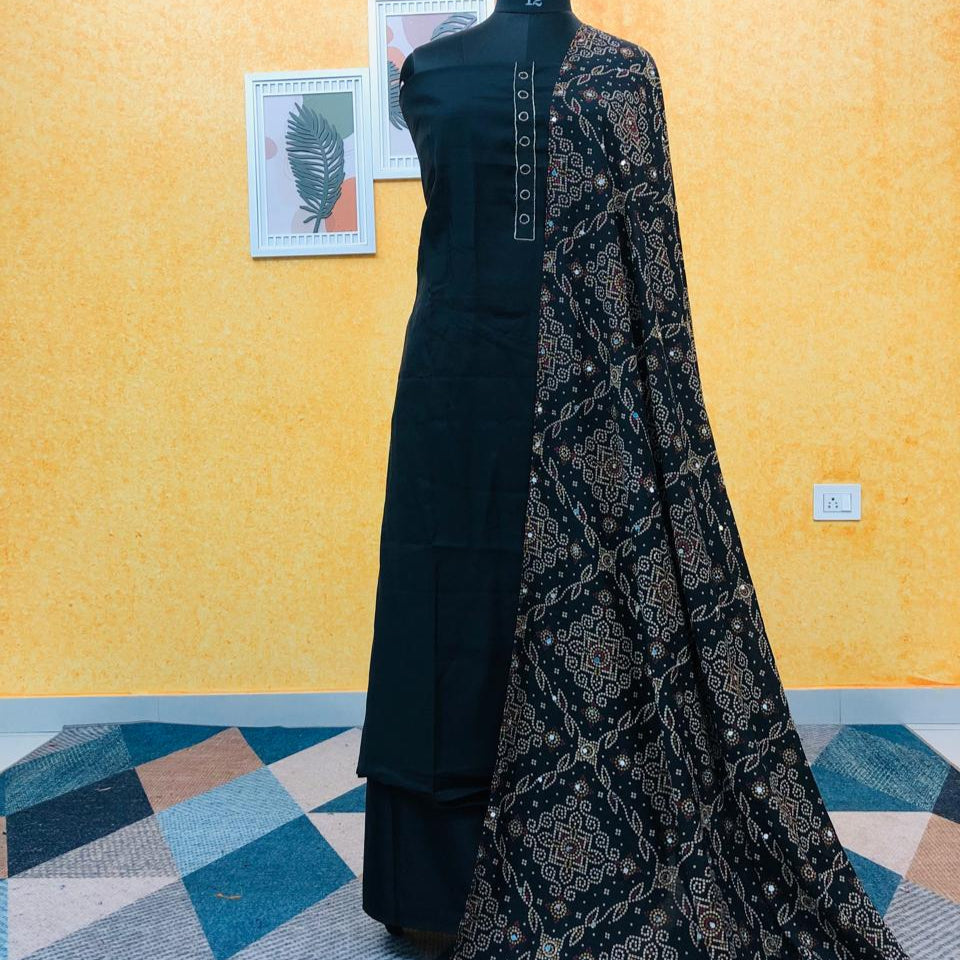 SEMI SILK SALWAR SUIT FT 2221