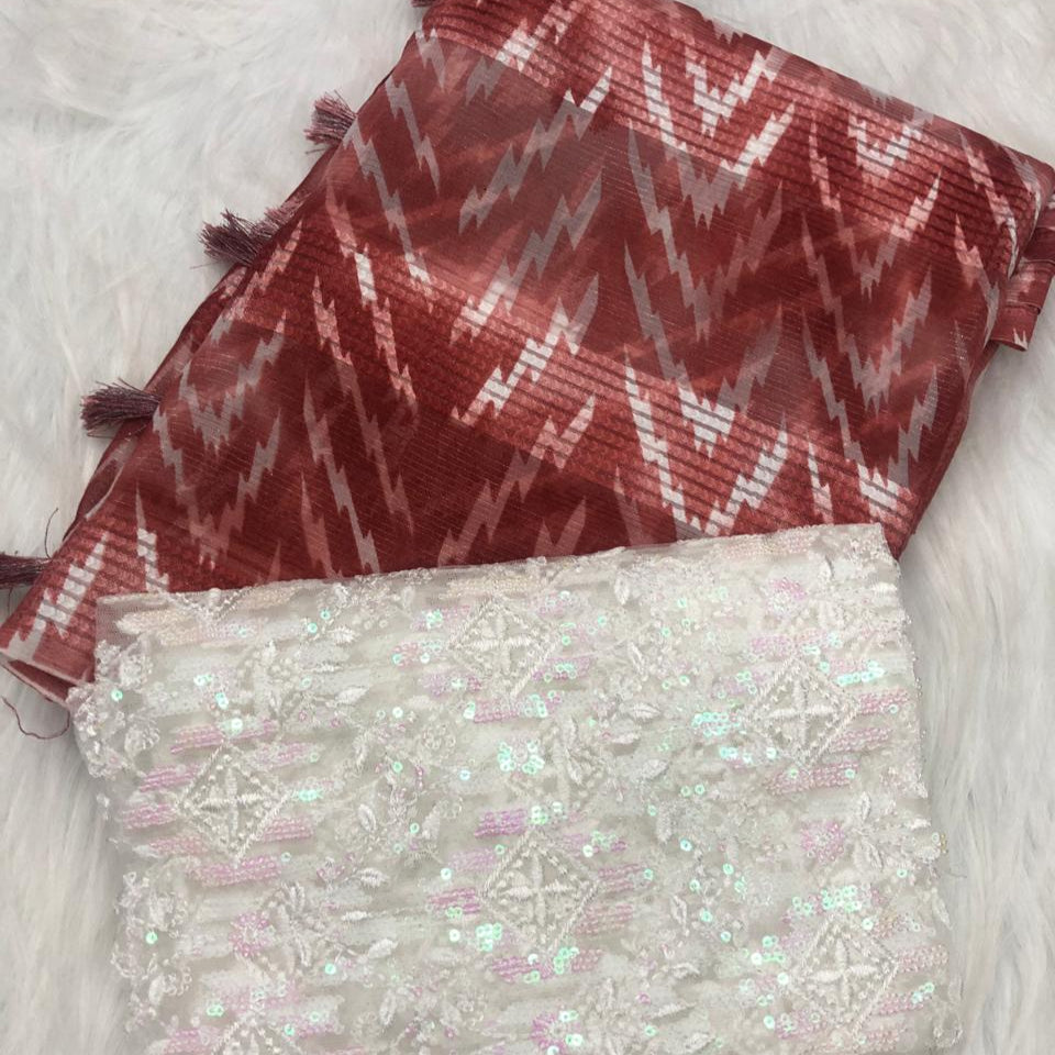 STAR GEORGETTE SAREE FT 2227