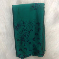BLACK CHIFFON SAREE FT 2231