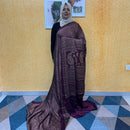 BLACK CHIFFON SAREE FT 2246