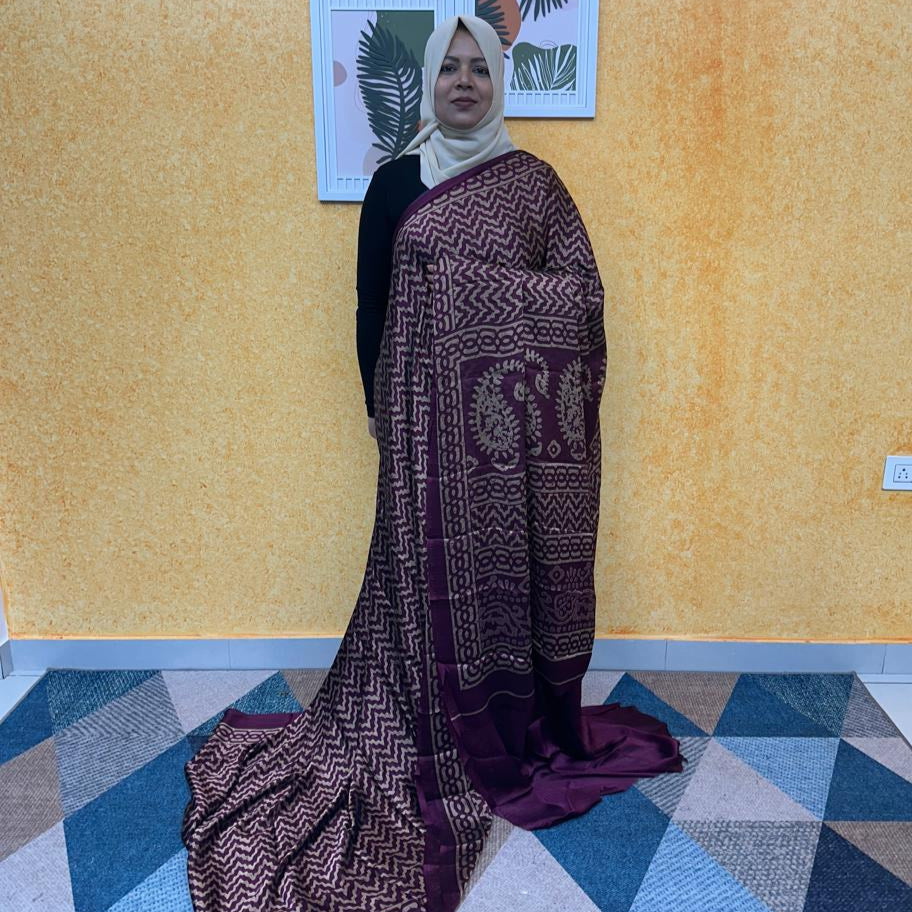 BLACK CHIFFON SAREE FT 2246