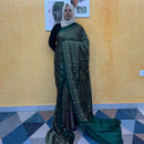 BLACK CHIFFON SAREE FT 2246