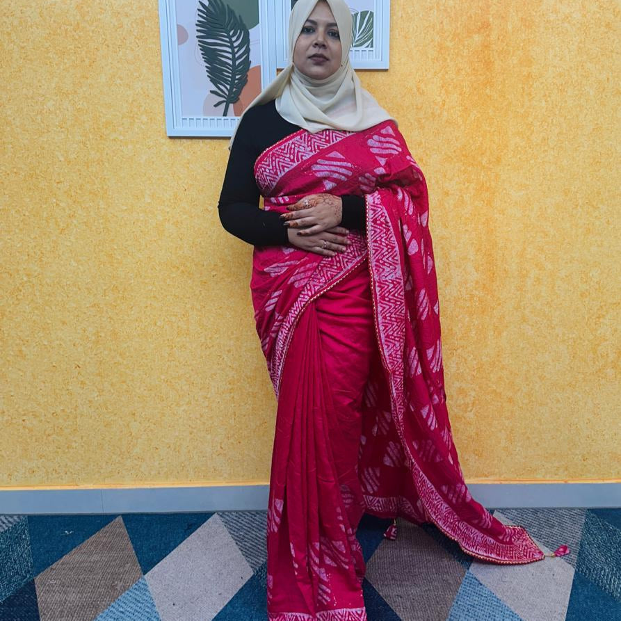 CHANDERI VISCOSE SAREE FT 2254