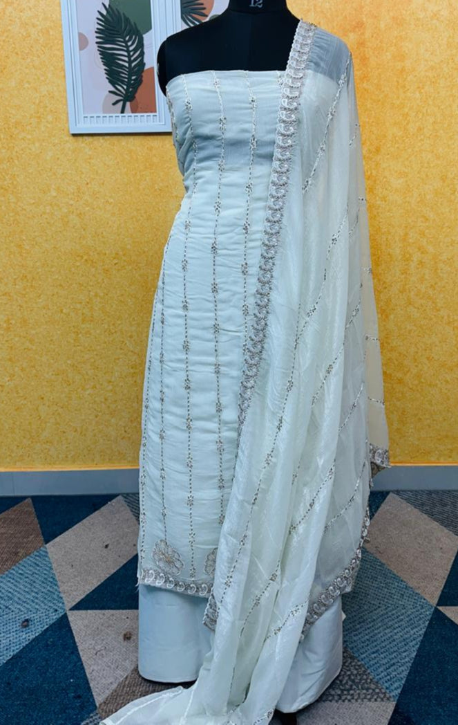 CRUSHED ORGANZA SALWAR SUIT FT 2258