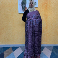 BLACK CHIFFON SAREE FT 2268