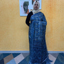 BLACK CHIFFON SAREE FT 2268