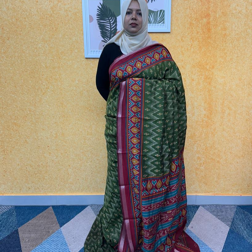 SEMI CHANDERI SAREE FT 2272
