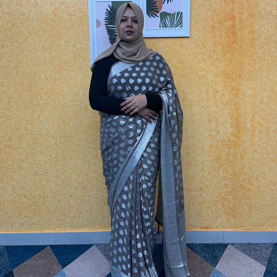 GEORGETTE BANARASI SAREE FT 2278