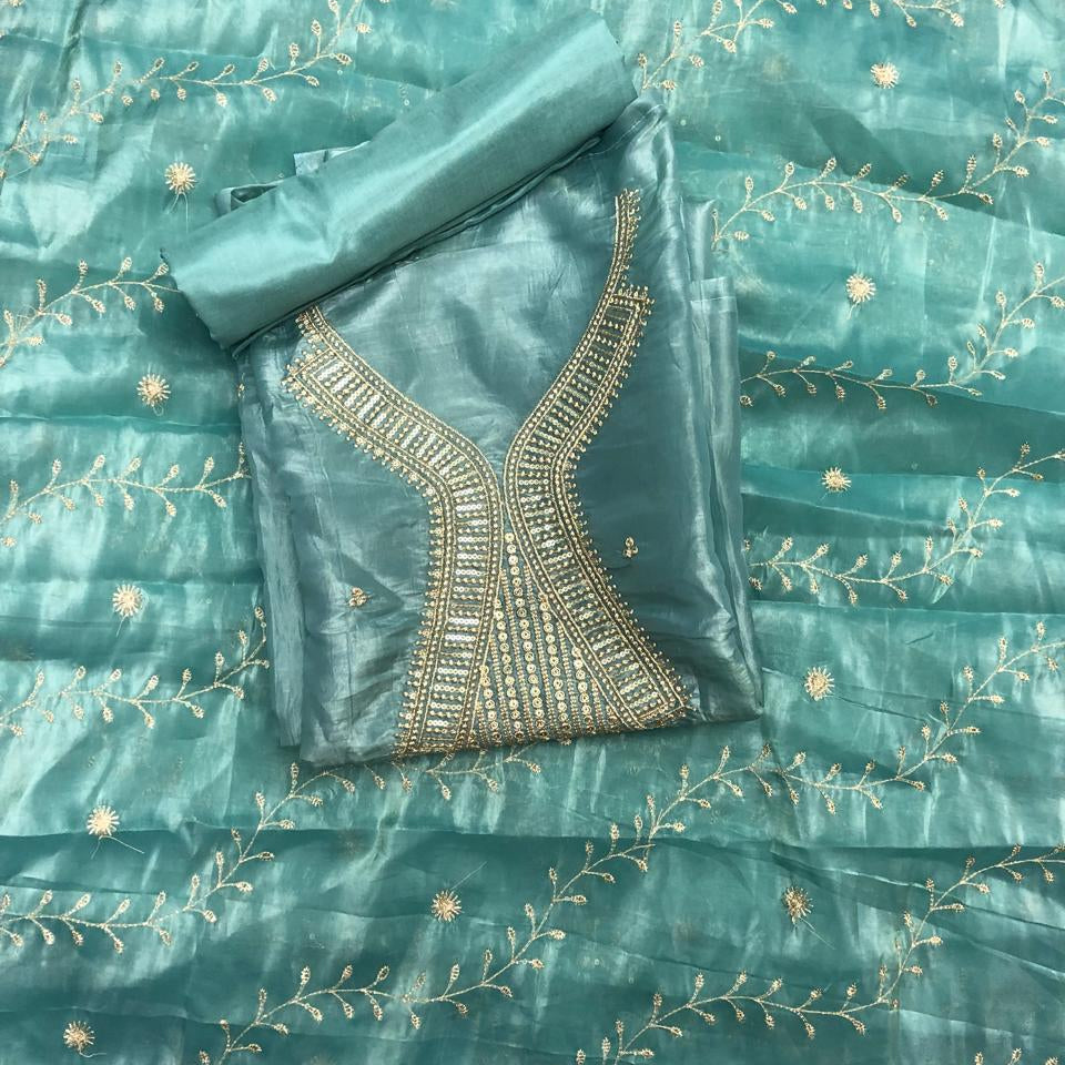 VELVET ORGANZA SALWAR SUIT FT 2282