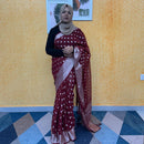 GEORGETTE BANARASI SAREE FT 2281