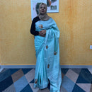 LINEN COTTON SAREE FT 2291