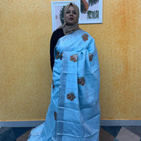 LINEN COTTON SAREE FT 2291
