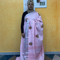 LINEN COTTON SAREE FT 2291