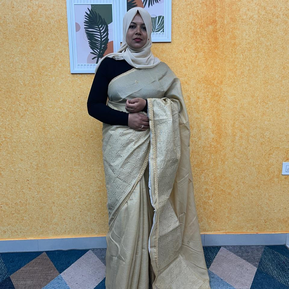 NET COTTA SAREE FT 2296