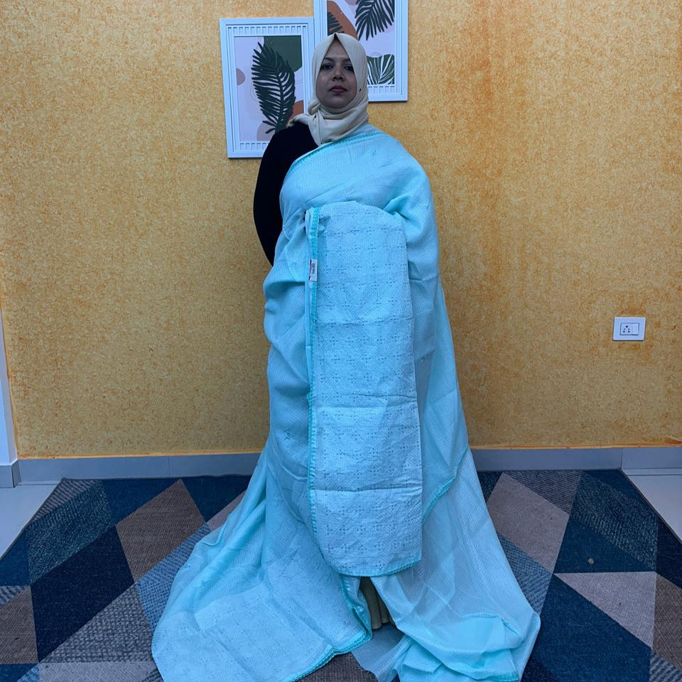 NET COTTA SAREE FT 2296
