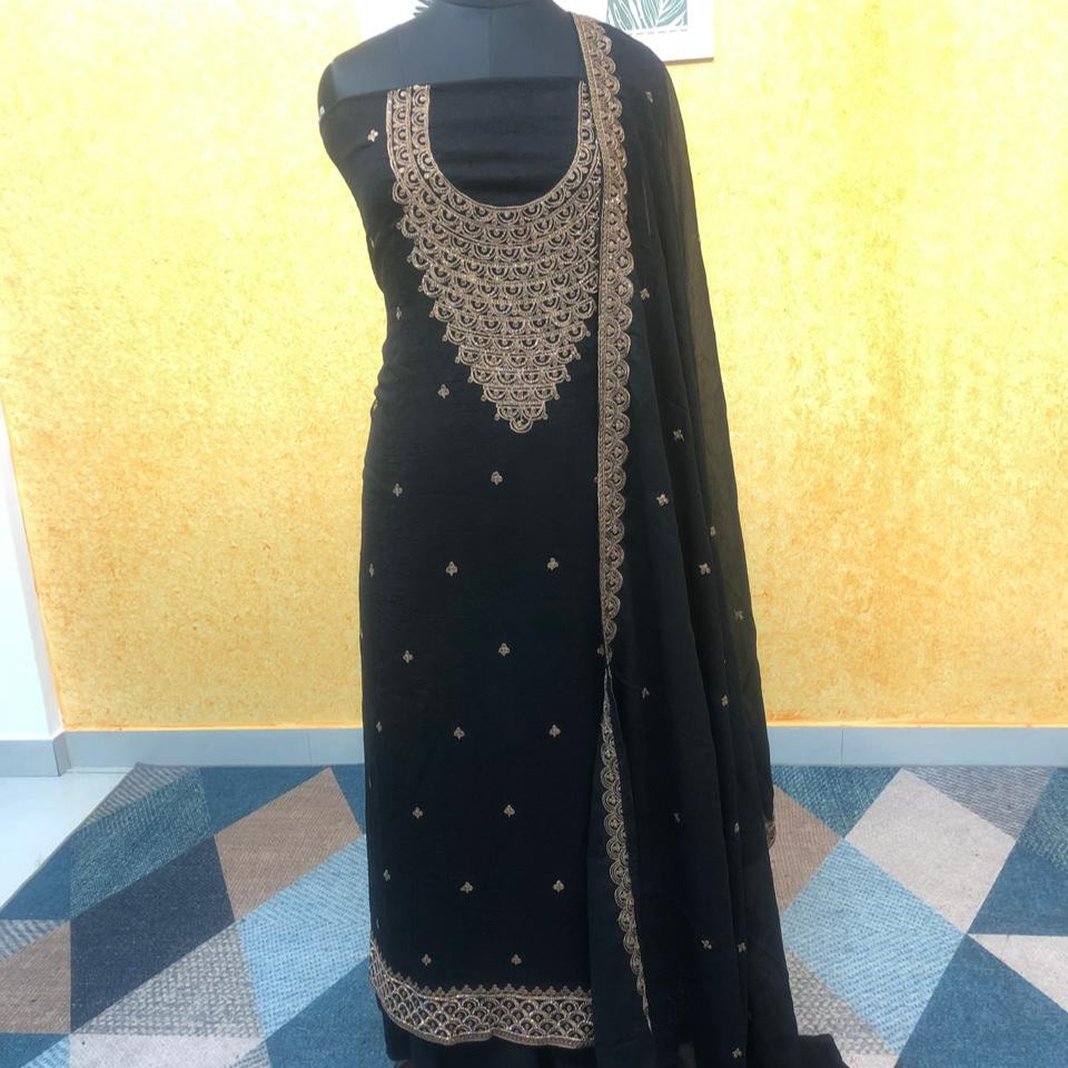 CRUSHED ORGANZA SALWAR SUIT FT 2299