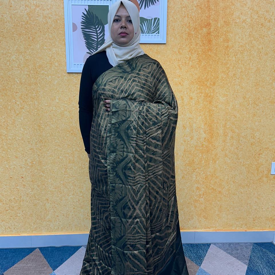 BLACK CHIFFON SAREE FT 2300