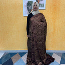 BLACK CHIFFON SAREE FT 2300