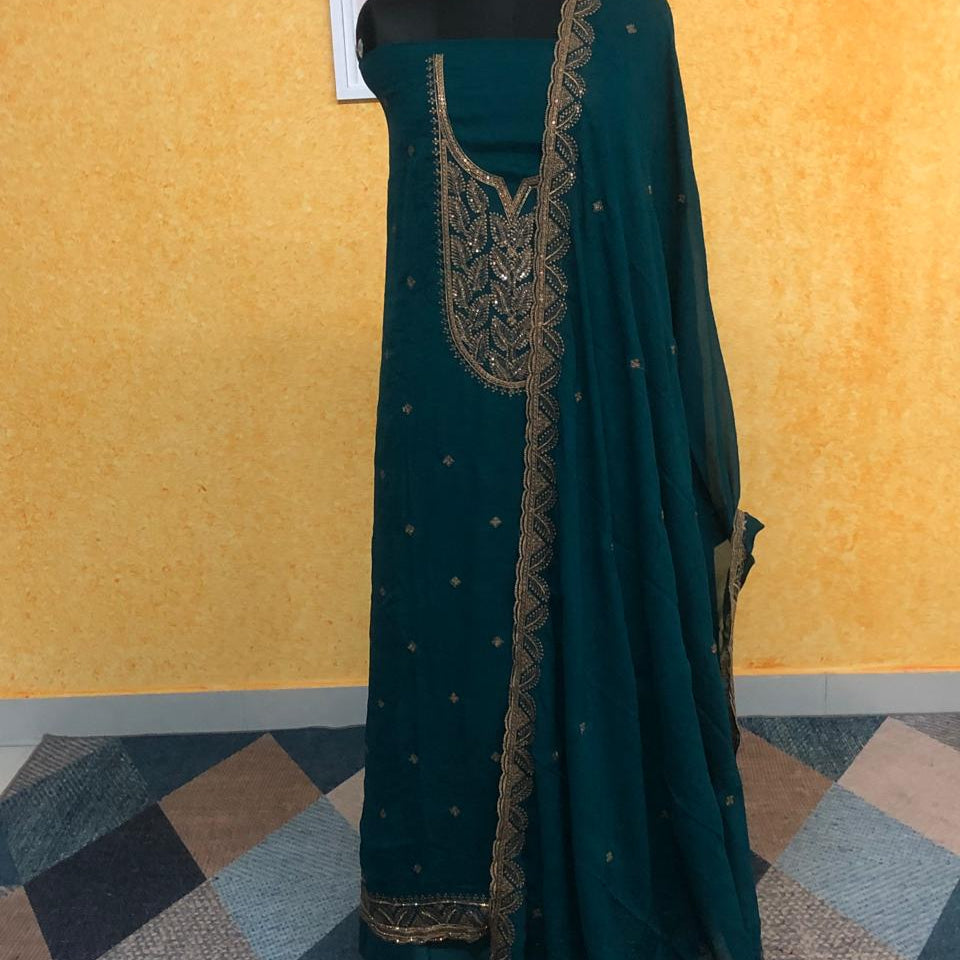 CRUSHED ORGANZA  SALWAR SUIT FT 2304