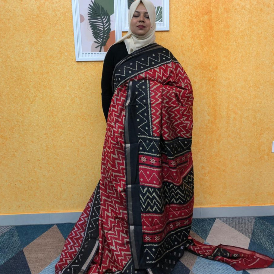 CHANDERI SILK SAREE FT 2305