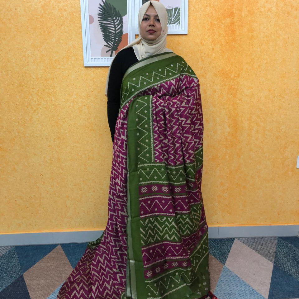CHANDERI SILK SAREE FT 2305