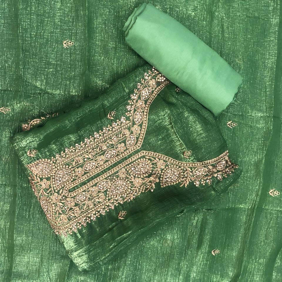 CRUSH ORGANZA SALWAR SUIT FT 2306