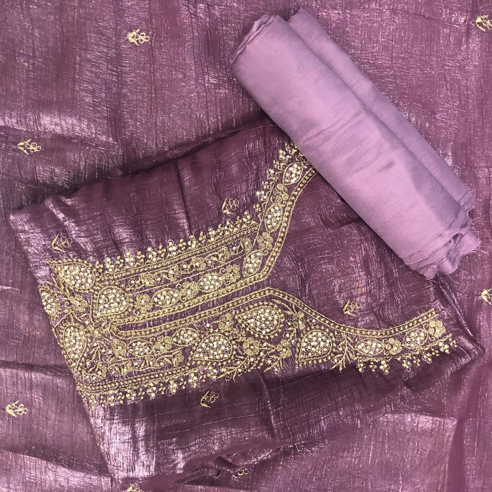 CRUSH ORGANZA SALWAR SUIT FT 2306