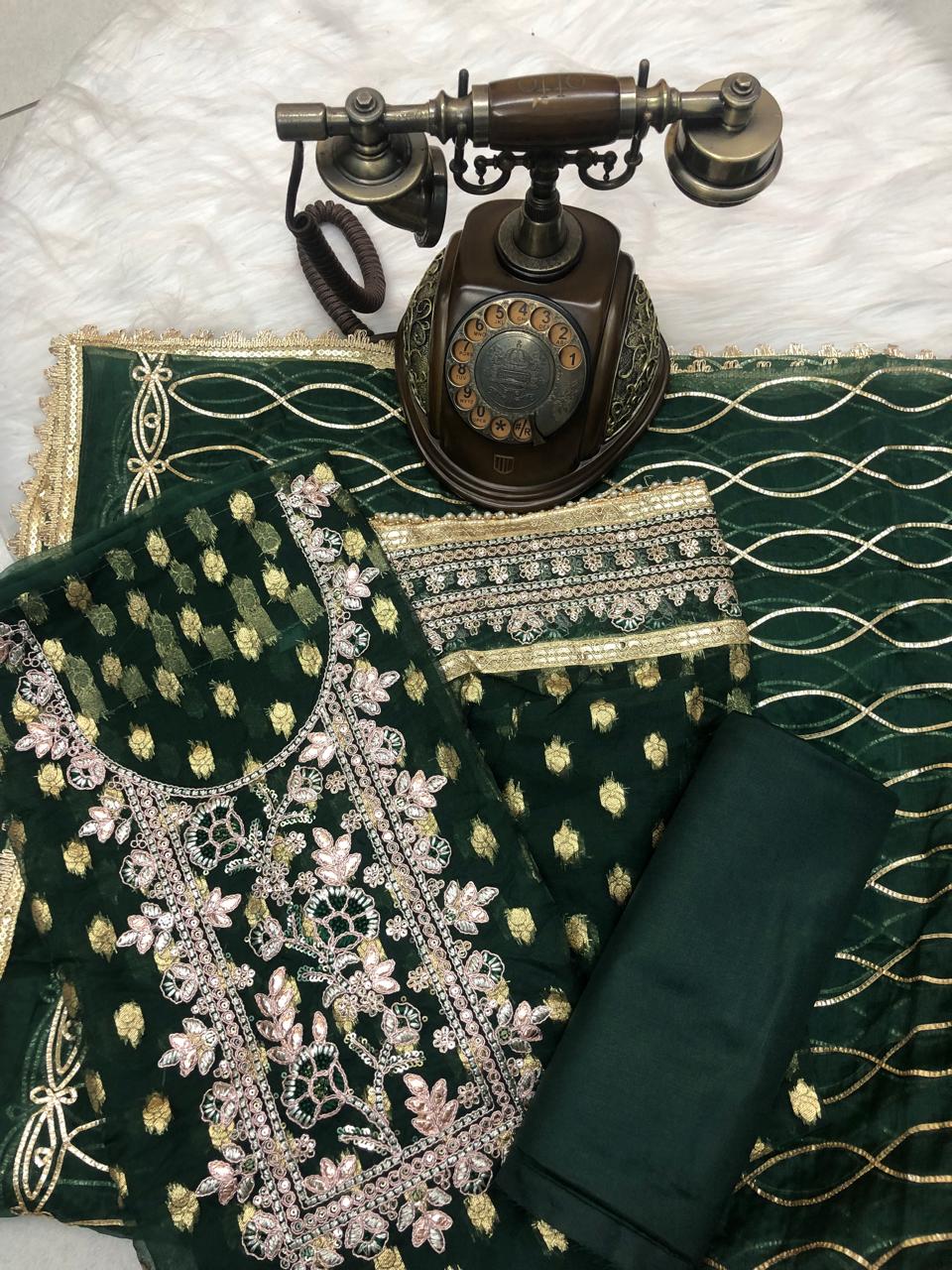 ORGANZA SALWAR SUIT FT 2317