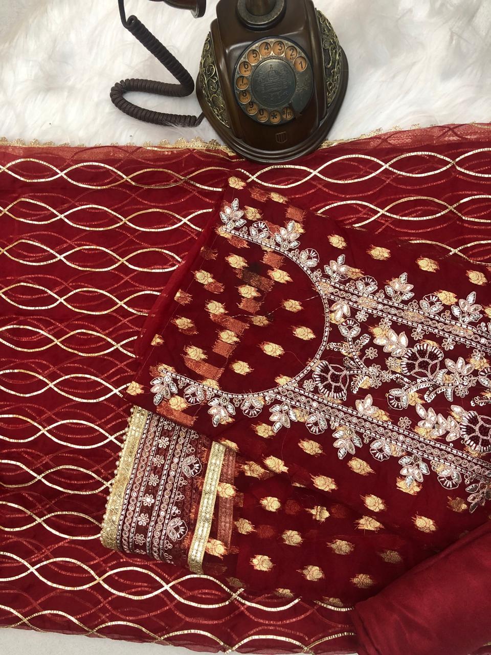 ORGANZA SALWAR SUIT FT 2317