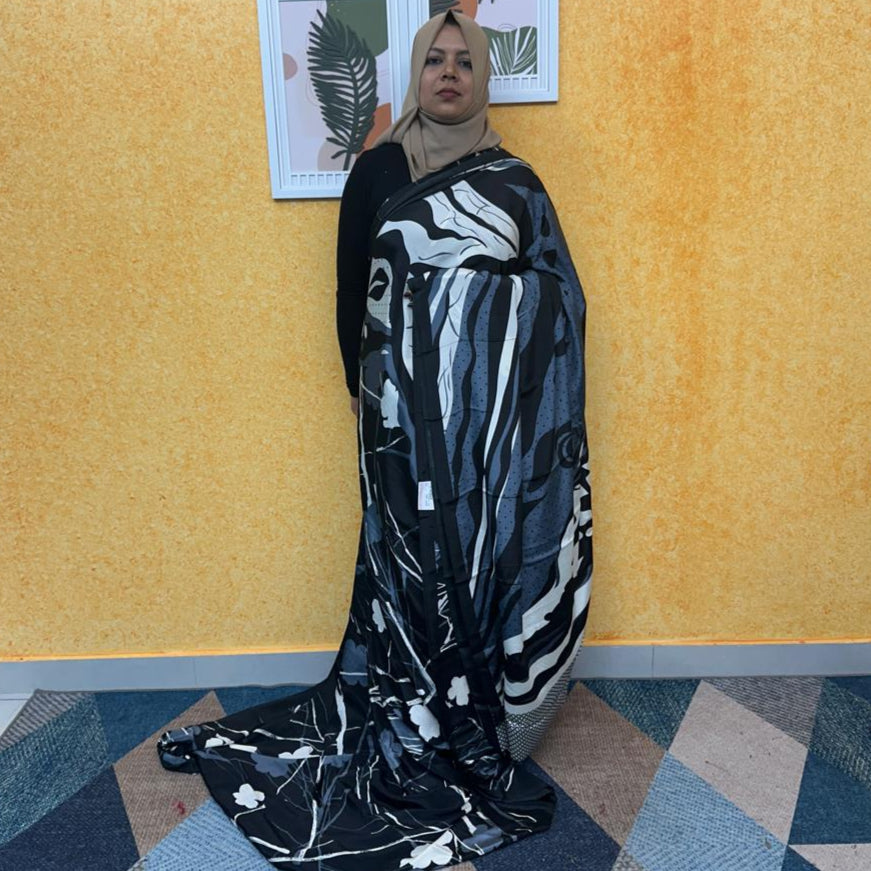 TURKISH CHIFFON SAREE FT 2320