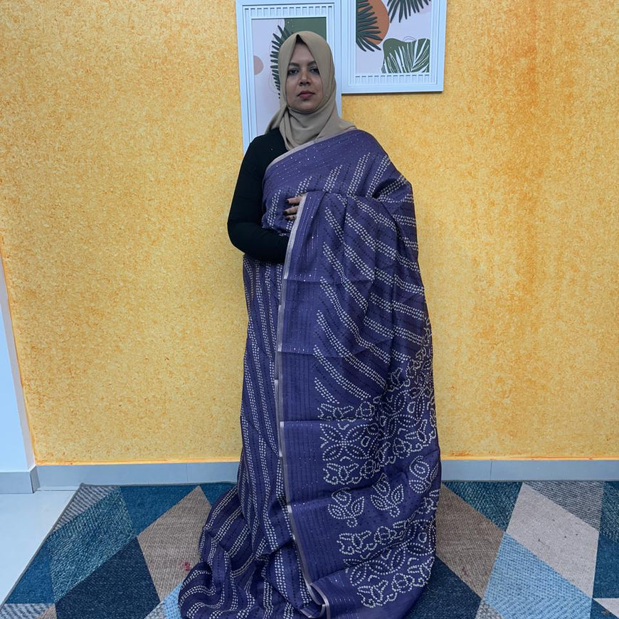 CHANDERI SILK SAREE FT 2326
