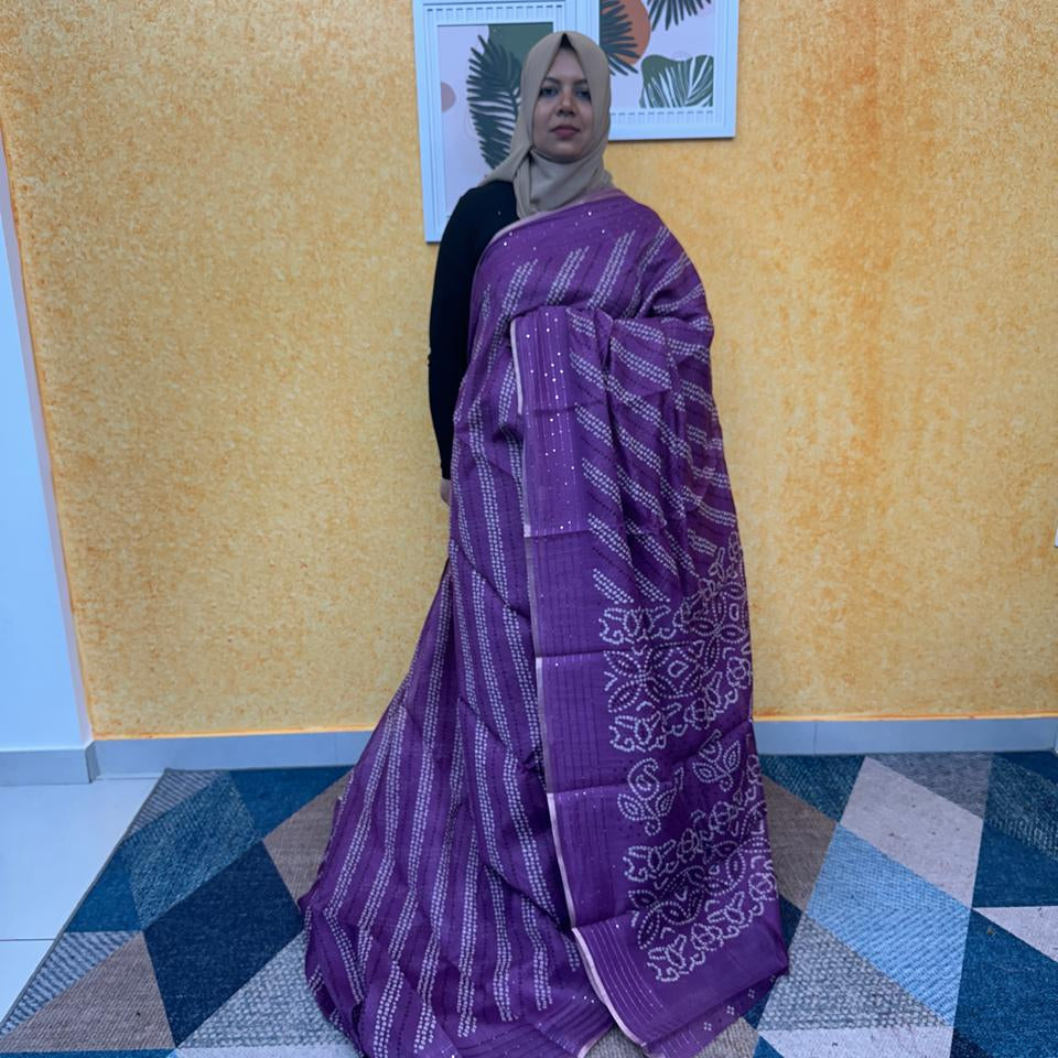 CHANDERI SILK SAREE FT 2326