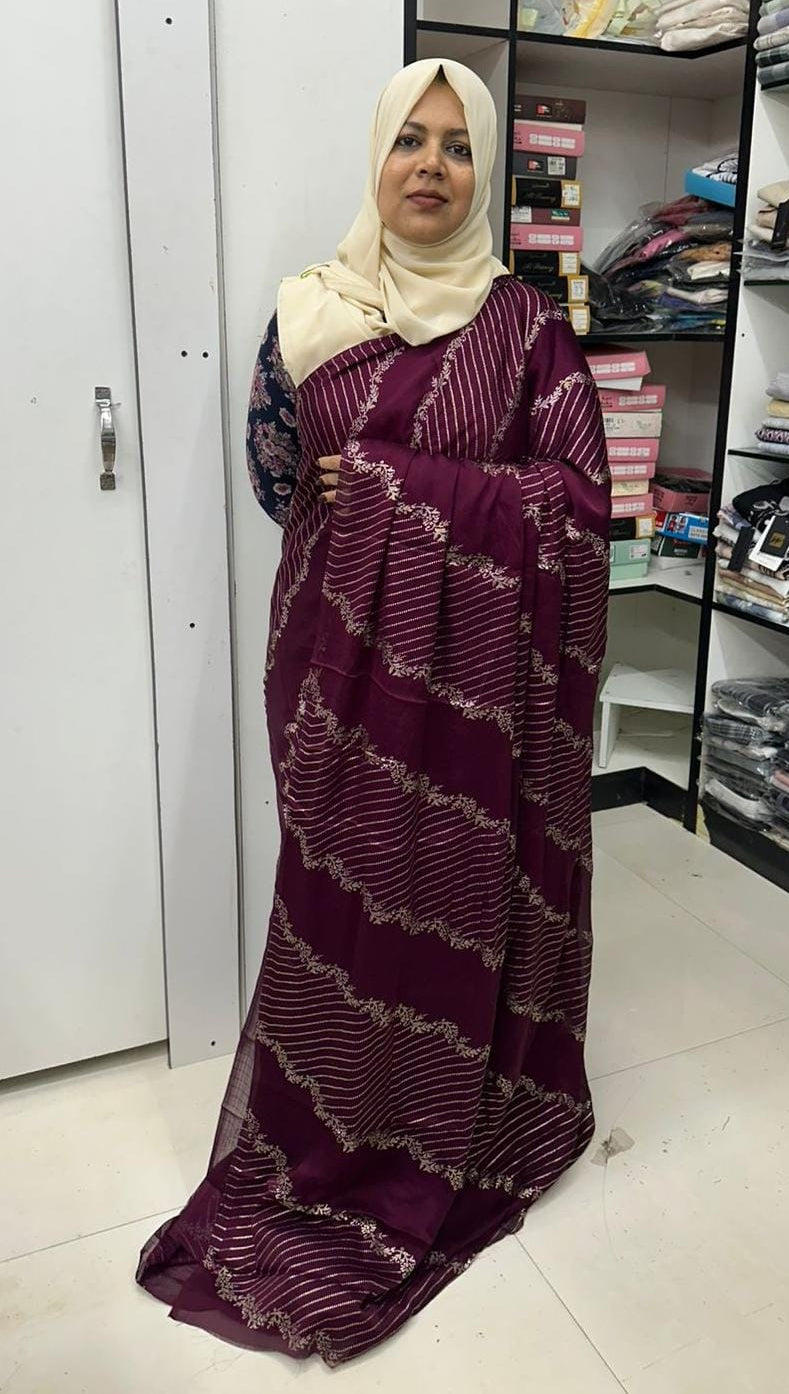 CRUSH GEORGETTE SAREE FT 2332