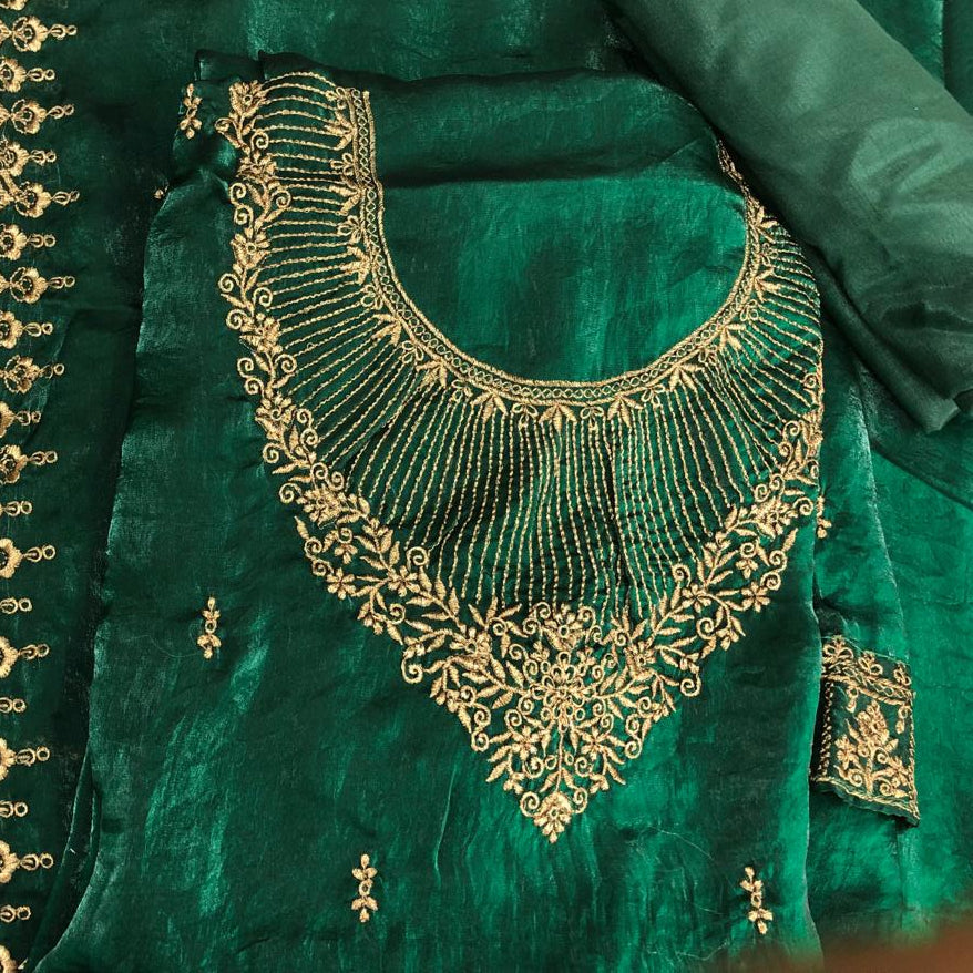 VELVET ORGANZA SALWAR SUIT FT 2335