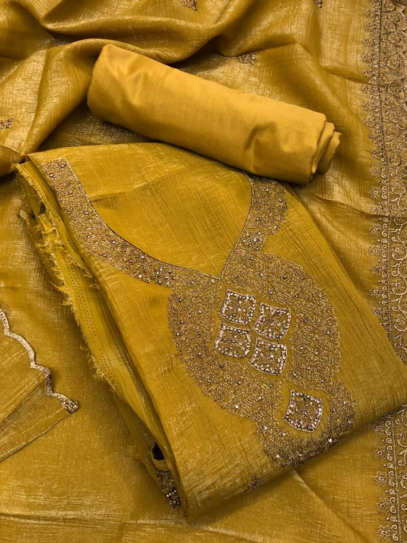 TISSU ORGANZA SALWAR SUIT FT 2341