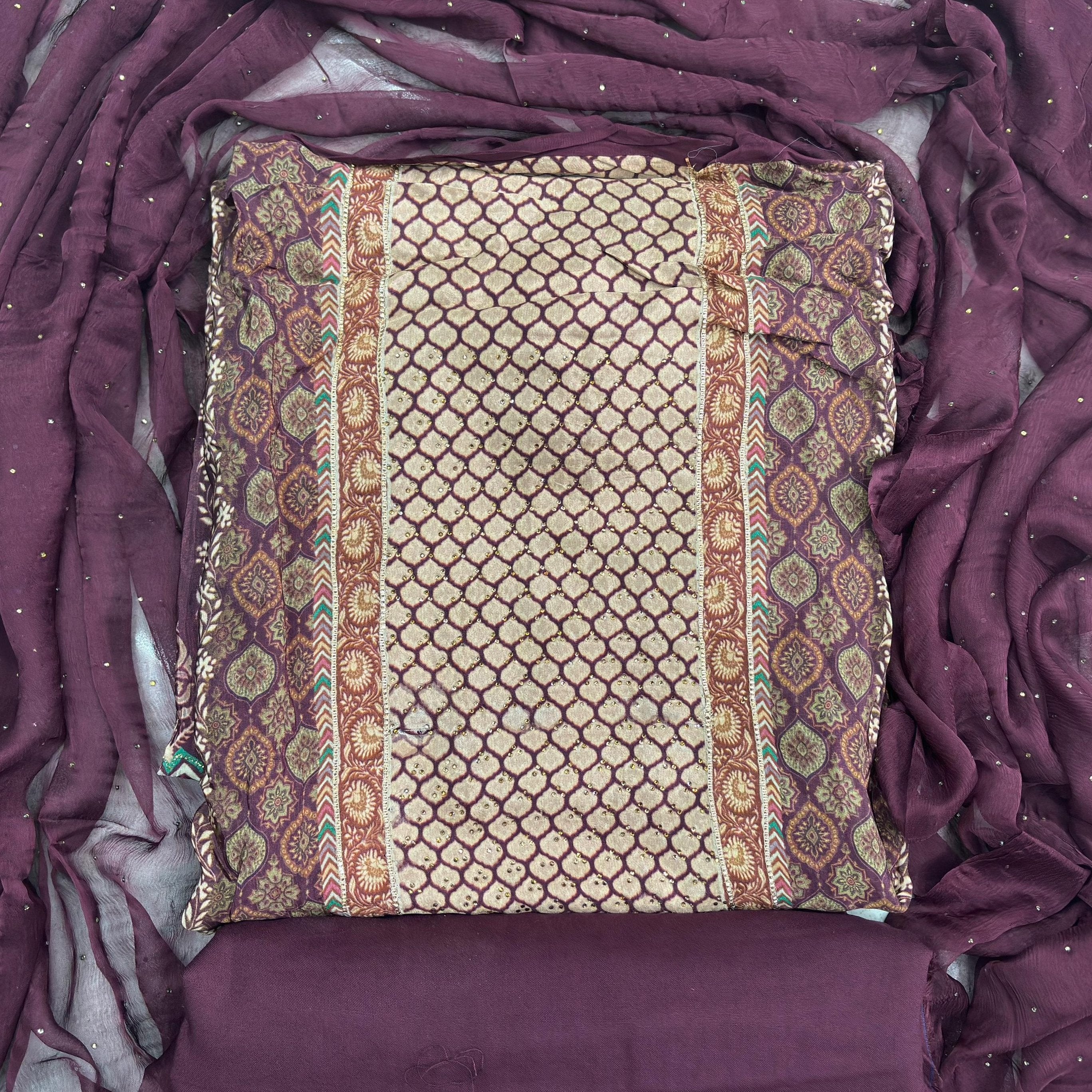 VISCOSE CHIFFON SALWAR SUIT FT 1083