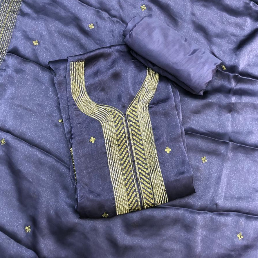 VISCOSE ORGANZA SALWAR SUIT FT 2238