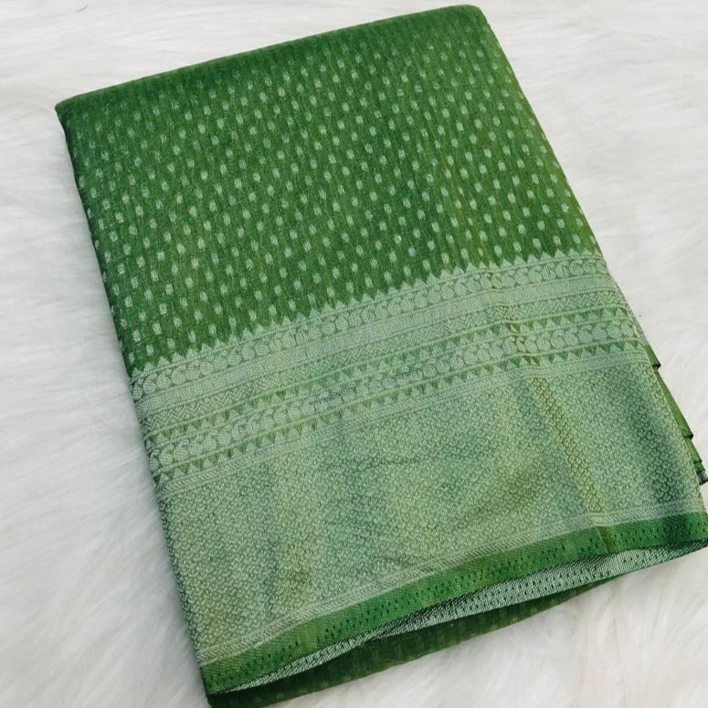 GEORGETTE BANARASI SAREE FT 2171
