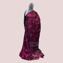 BLACK CHIFFON SAREE FT 1084