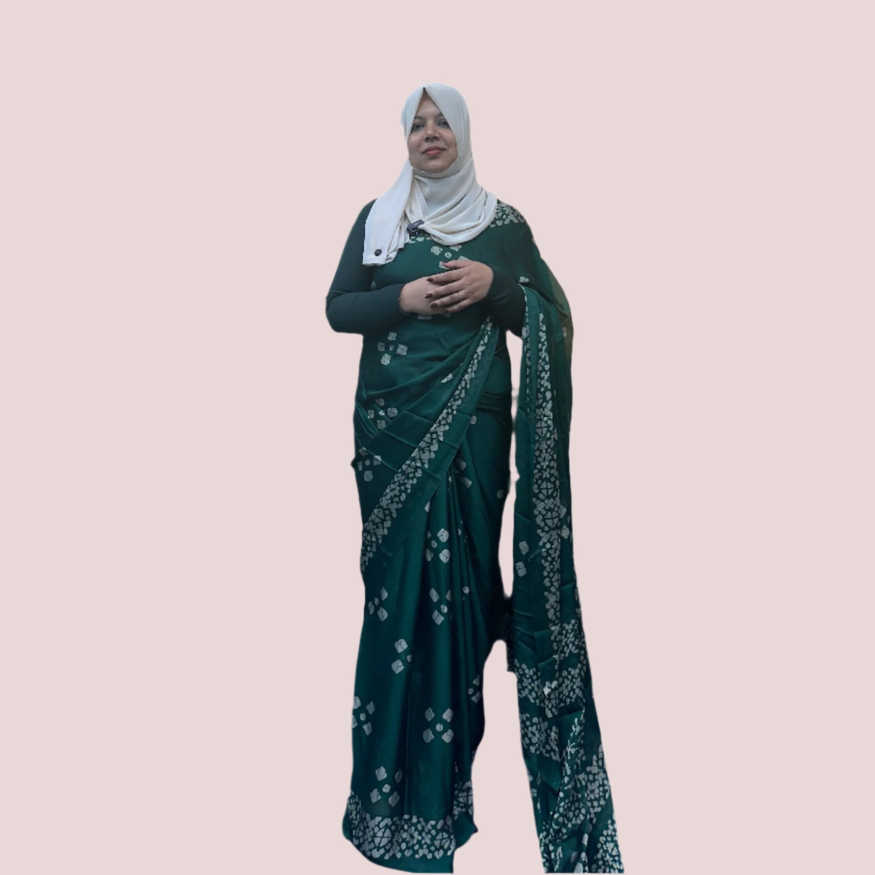 BLACK CHIFFON SAREE FT 1084