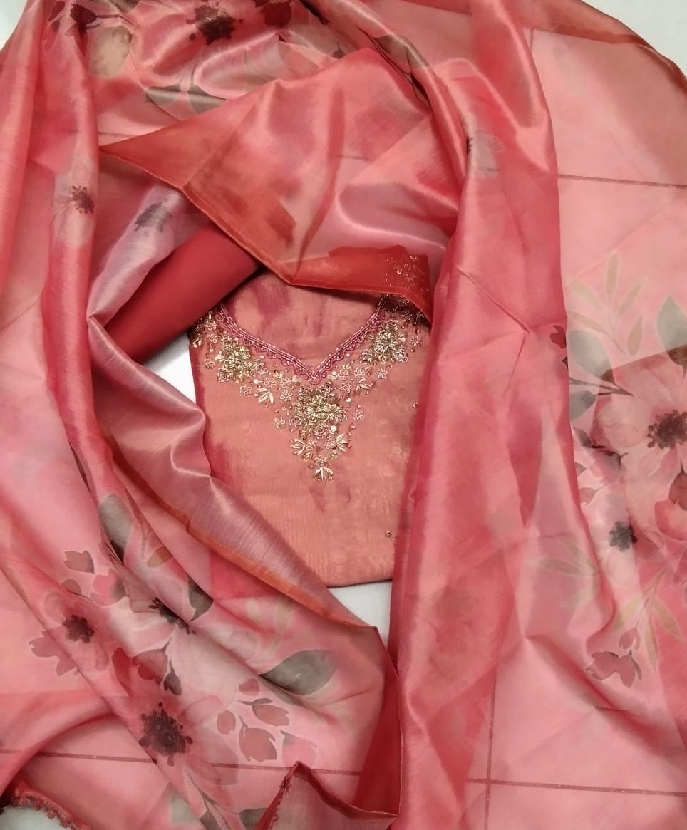 TISSUE SILK SALWAR SUIT FT 1206