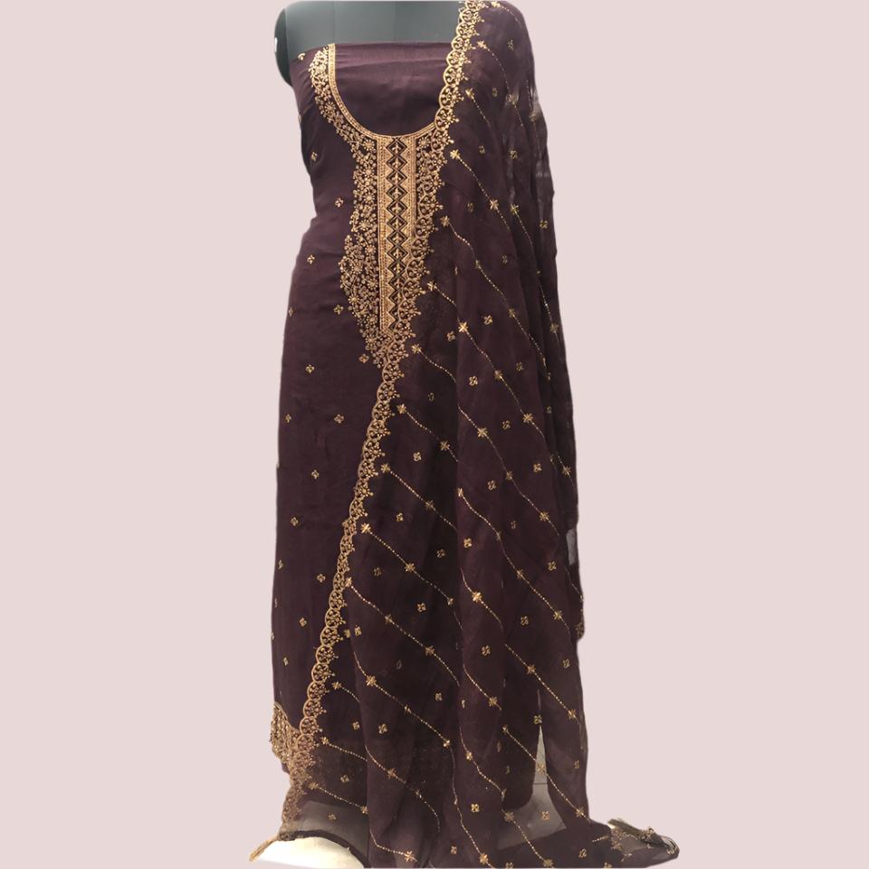 SHIMMER GEORGETTE SALWAR SUIT FT 2032