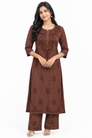 CHIKKANKARI CO-ORD SET FT 3177