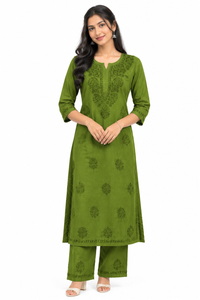 CHIKKANKARI CO-ORD SET FT 3177