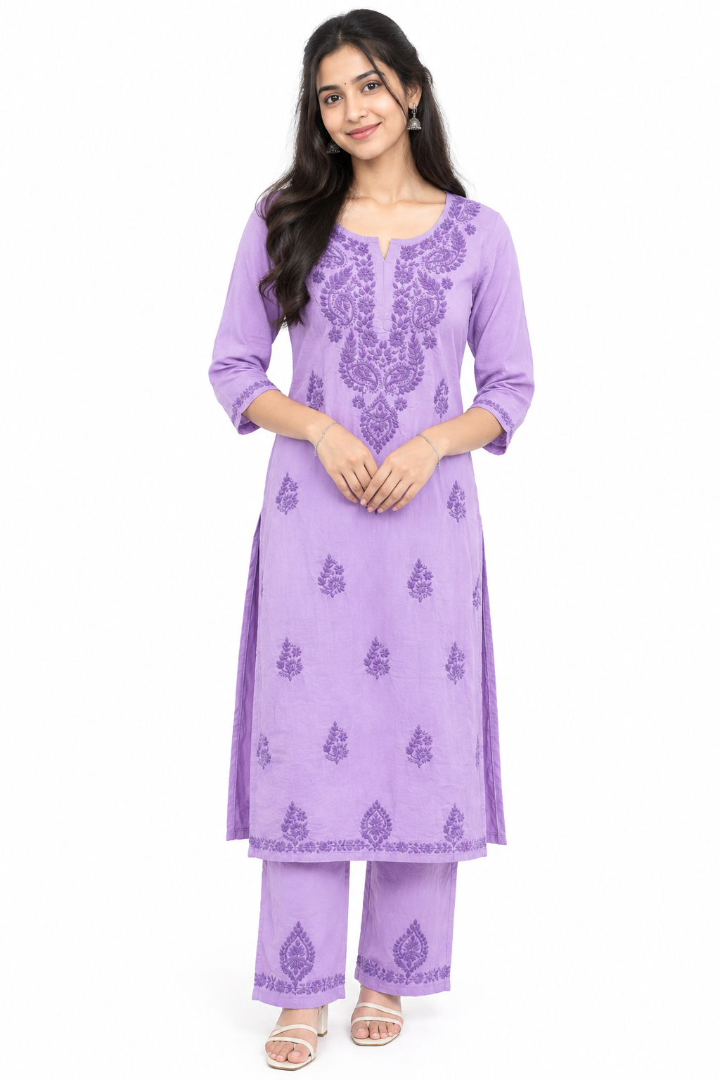 CHIKKANKARI CO-ORD SET FT 3177