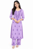 CHIKKANKARI CO-ORD SET FT 3177