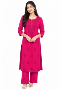 CHIKKANKARI CO-ORD SET FT 3177