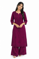 CHIKKANKARI CO-ORD SET FT 3177